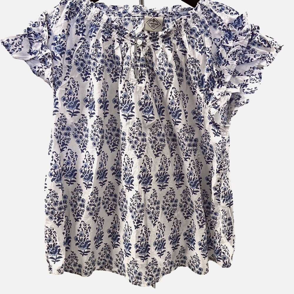 St John’s Bay women’s blouse, size large 100 % cotton - Picture 3 of 8